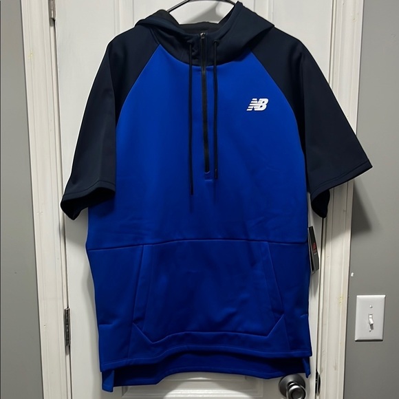 New Balance Blue and Black Hoodie - Picture 1 of 7
